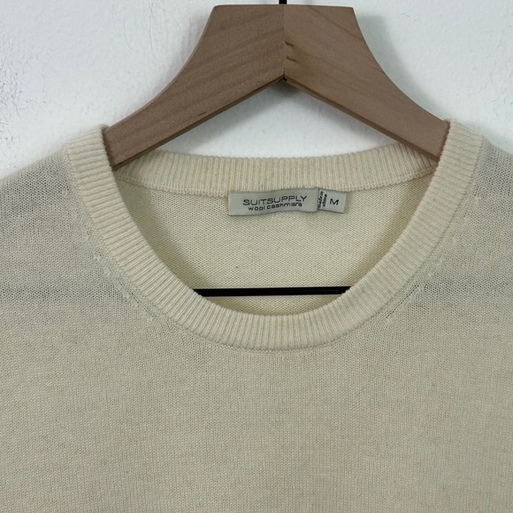 Suitsupply Mens Cashmere Wool Colorblock Crew Sweater Size Medium - Picture 3 of 9